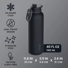Bentgo Flip 2-in-1 Water Bottle (40 fl oz)